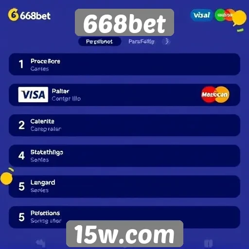 Métodos de pagamento disponíveis na plataforma 668bet